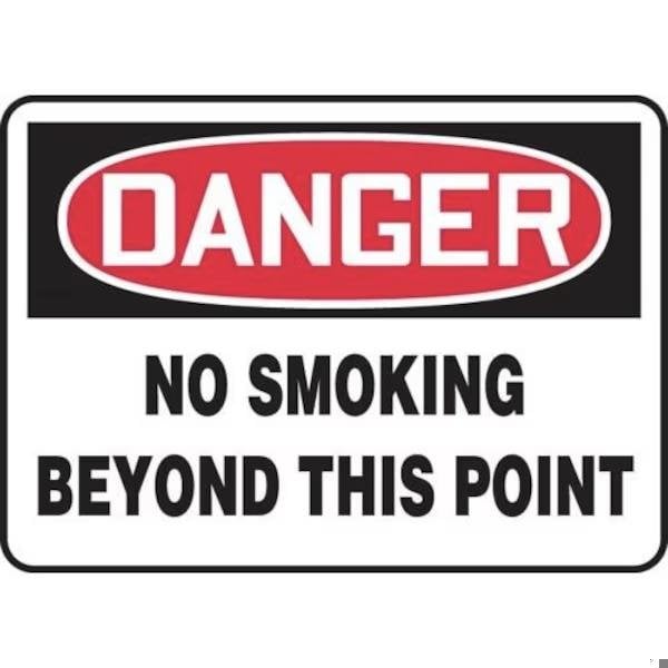Accuform OSHA DANGER Safety Sign NO SMOKING MSMK029XP MSMK029XP - main